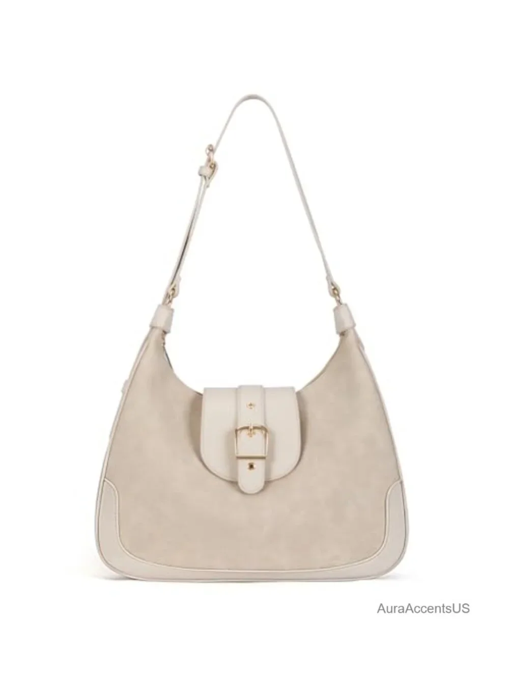 Large Hobo Handbag Women Suede Faux Leather Shoulder Bag